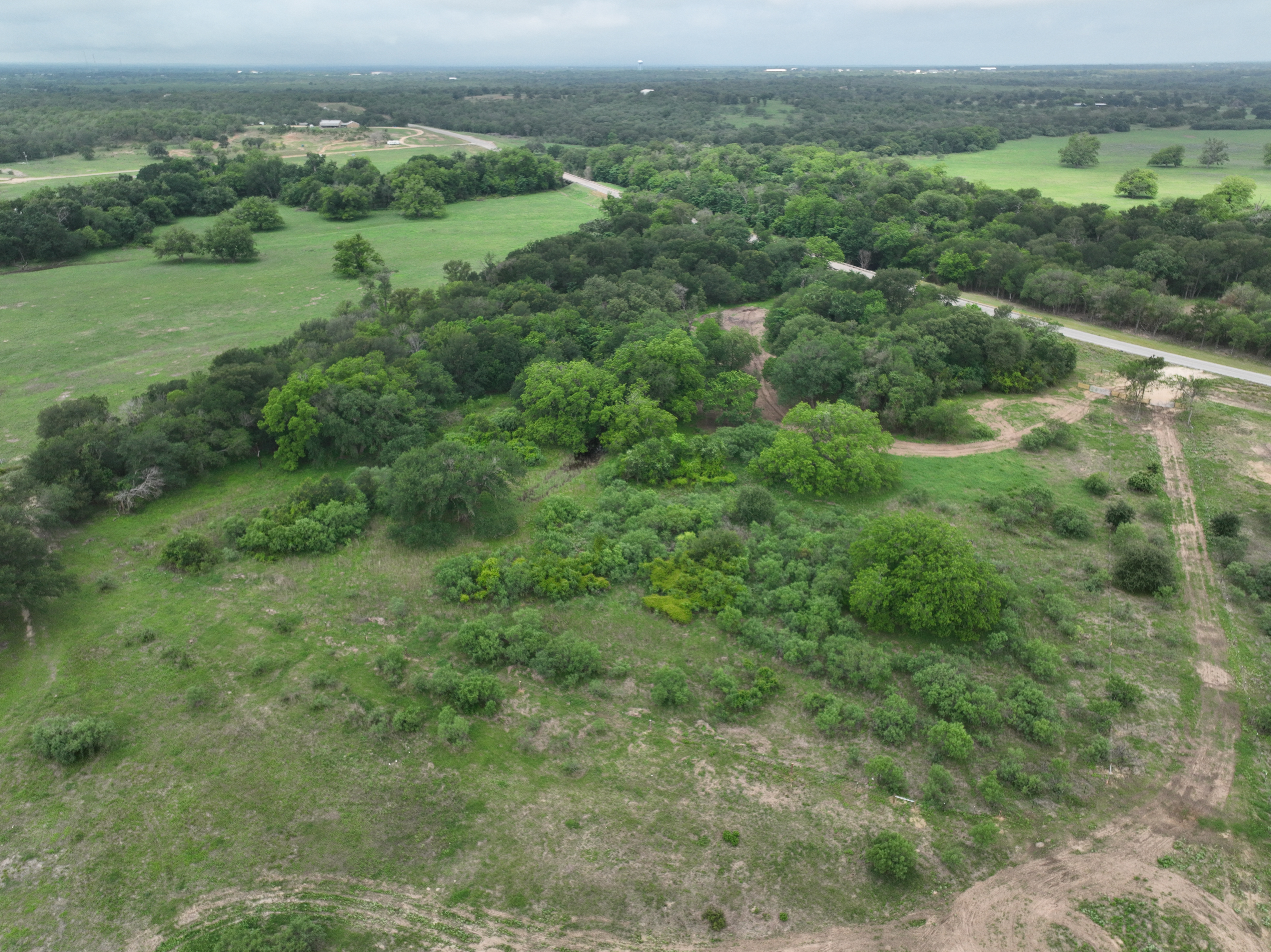 Discover a stunning piece of Central Texas landscape located in Luling, TX. This property offers over 12 acres of land, providing the perfect blend of country living and convenience. Enjoy the serene environment, just minutes from town, while experiencing true rural tranquility. The land boasts enormous shade trees and beautiful creek bottom terrain. Its gentle, sloping topography offers pristine views of the surrounding countryside, making it an ideal spot for those seeking scenic vistas. West Plum Creek runs along the backside of the property, adding to its natural appeal. The property features FM highway frontage, ensuring easy access. Several prime building sites are ready for development, with new fencing and electricity already installed. These improvements make the land immediately usable for various purposes. Situated within 5 minutes of Luling and just 10 minutes from Lockhart, this property provides quick access to nearby towns. It is less than an hour from both Austin and San Antonio, and only about 45 minutes from the Austin International Airport and Circuit of the Americas racetrack. 
NO RESTRICTIONS
AG EXEMPT - WILDLIFE